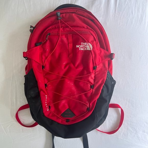 The North Face Other - The North Face Red Borealis Backpack with 15" Laptop Sleeve